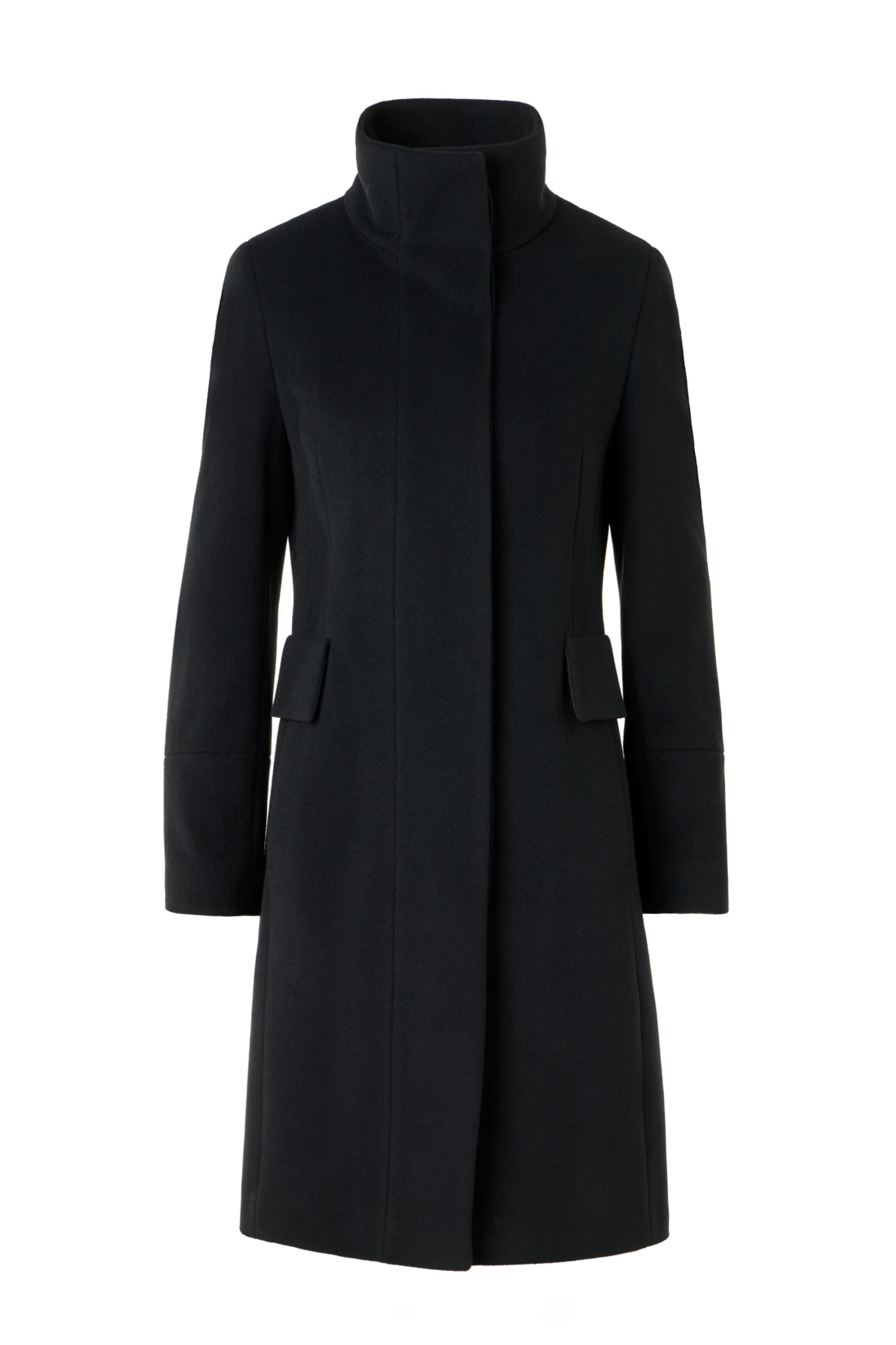 Akris Punto - Duffle Knee Length Black Wool Coat