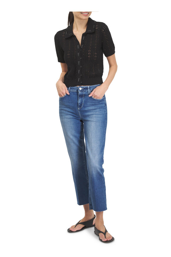 L'Agence Kendra Medina Crop Flare Jean - view 2