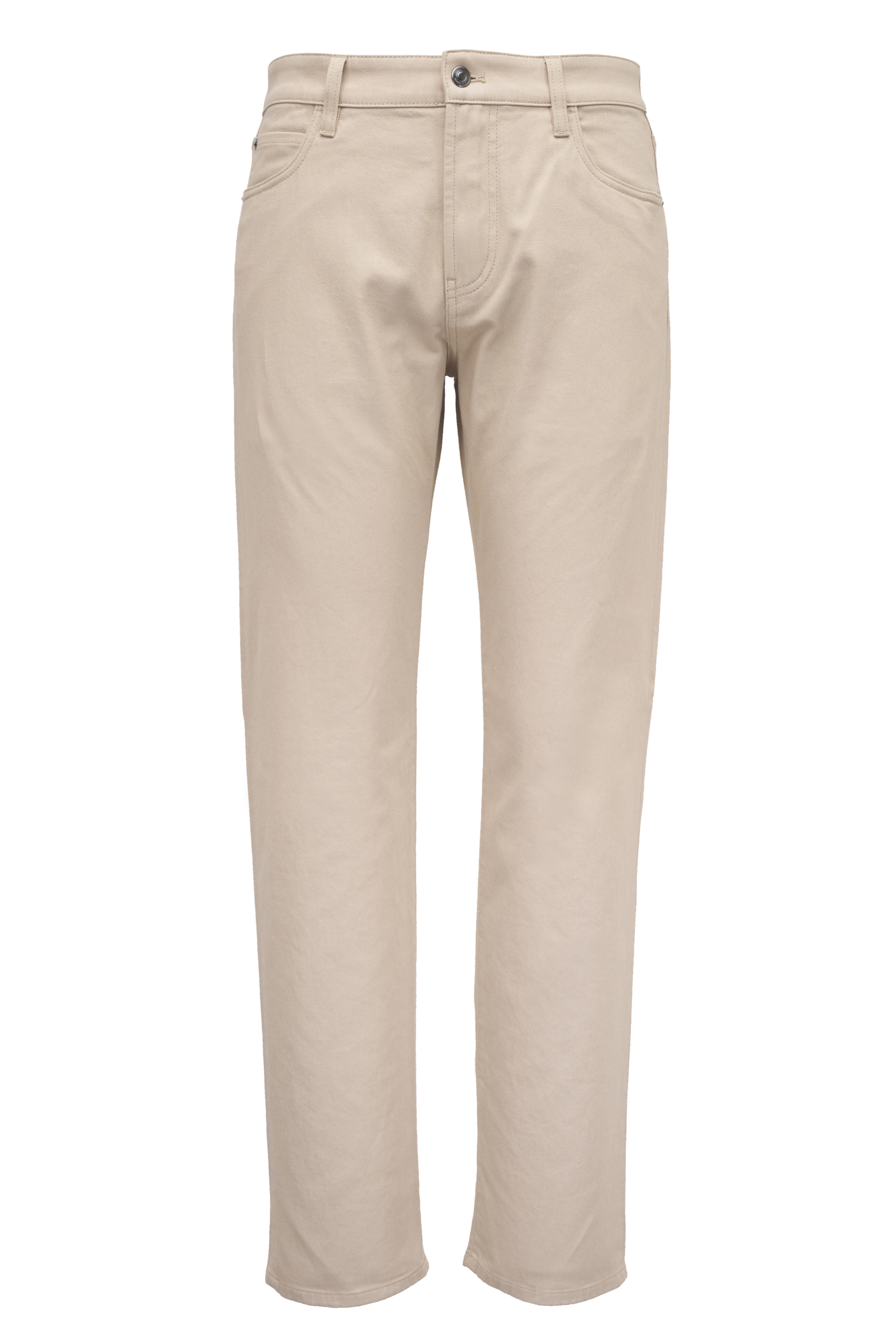 Loro Piana - Quarona Tan Cotton Five Pocket Pant - view 1