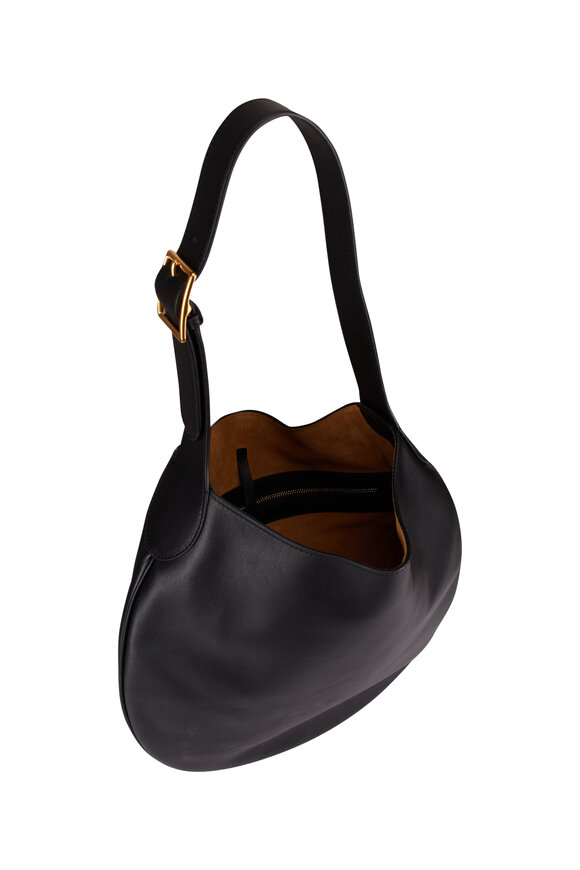 Nili Lotan Jagger Black Leather Shoulder Bag - view 4