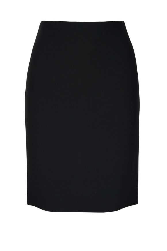 Giorgio Armani Black Silk Cady Tube Skirt