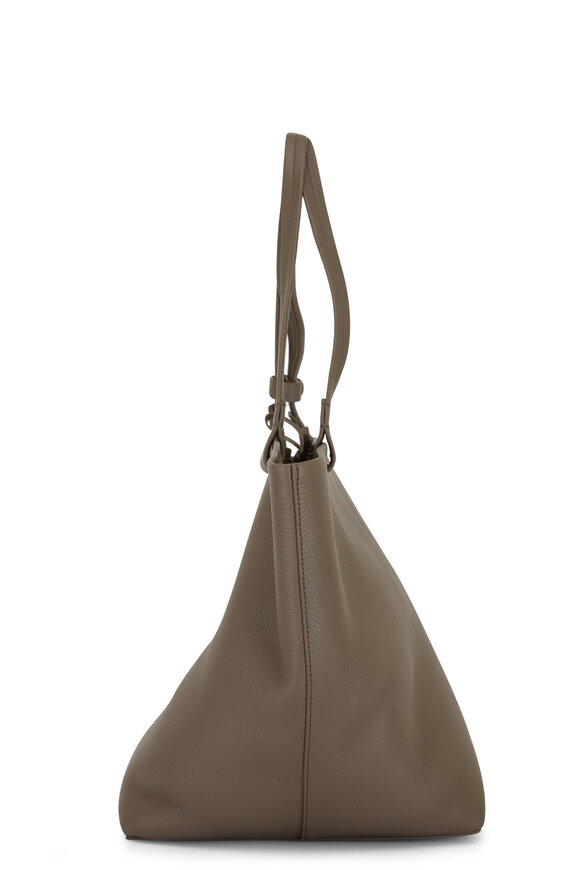 The Row - Park Tote Three Elephant Gray Leather Tote