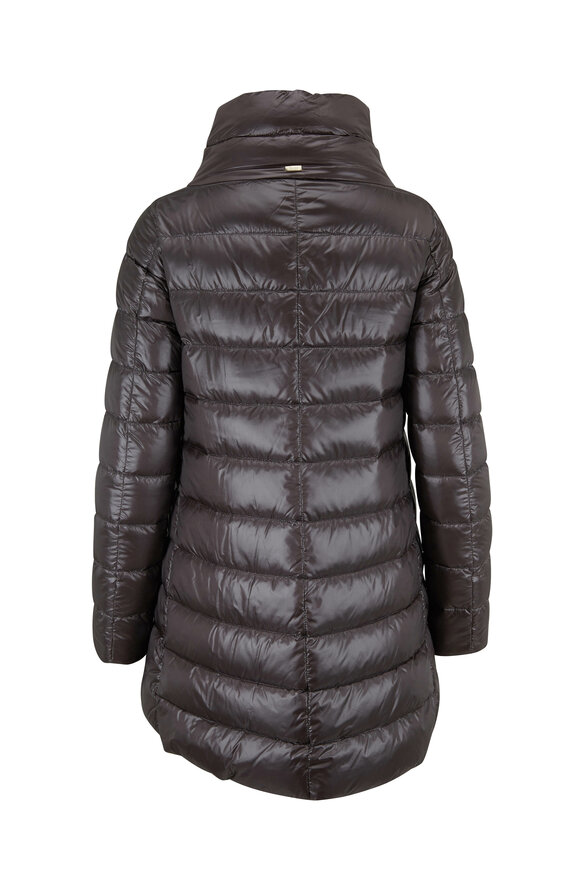 Herno - Charcoal Hi-Low Puffer Jacket