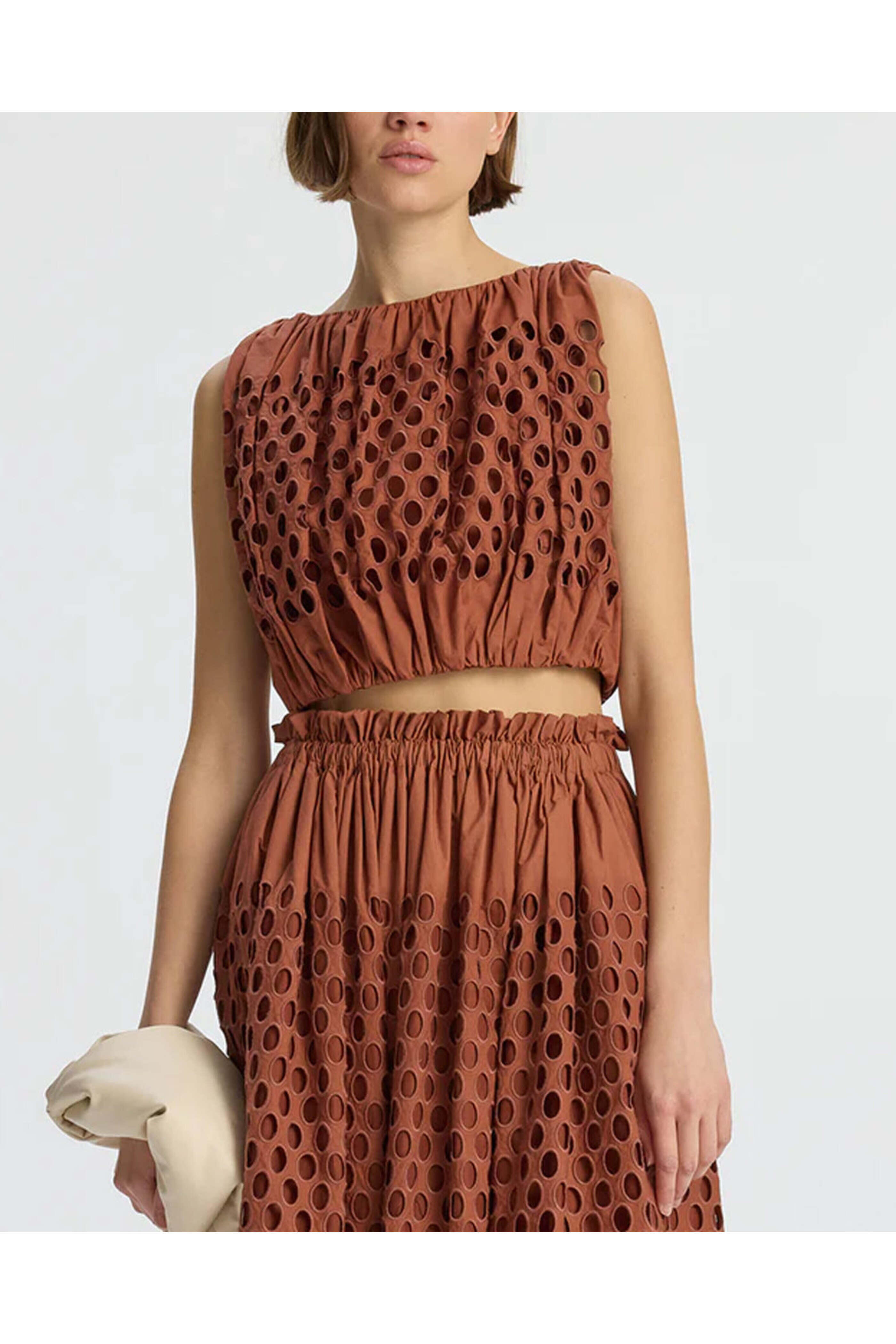 A.L.C. - Sequoia Eyelet Raina Top