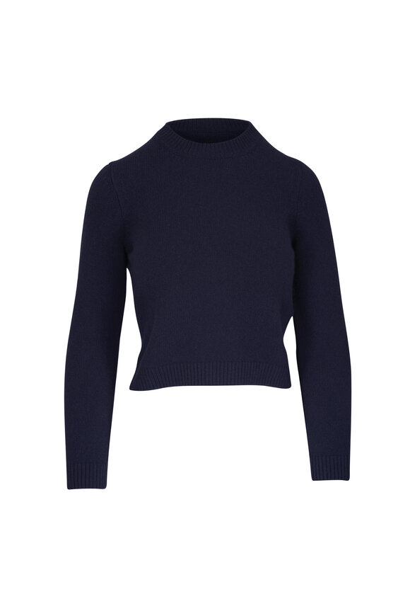 Khaite Leta Midnight Dense Cashmere Sweater