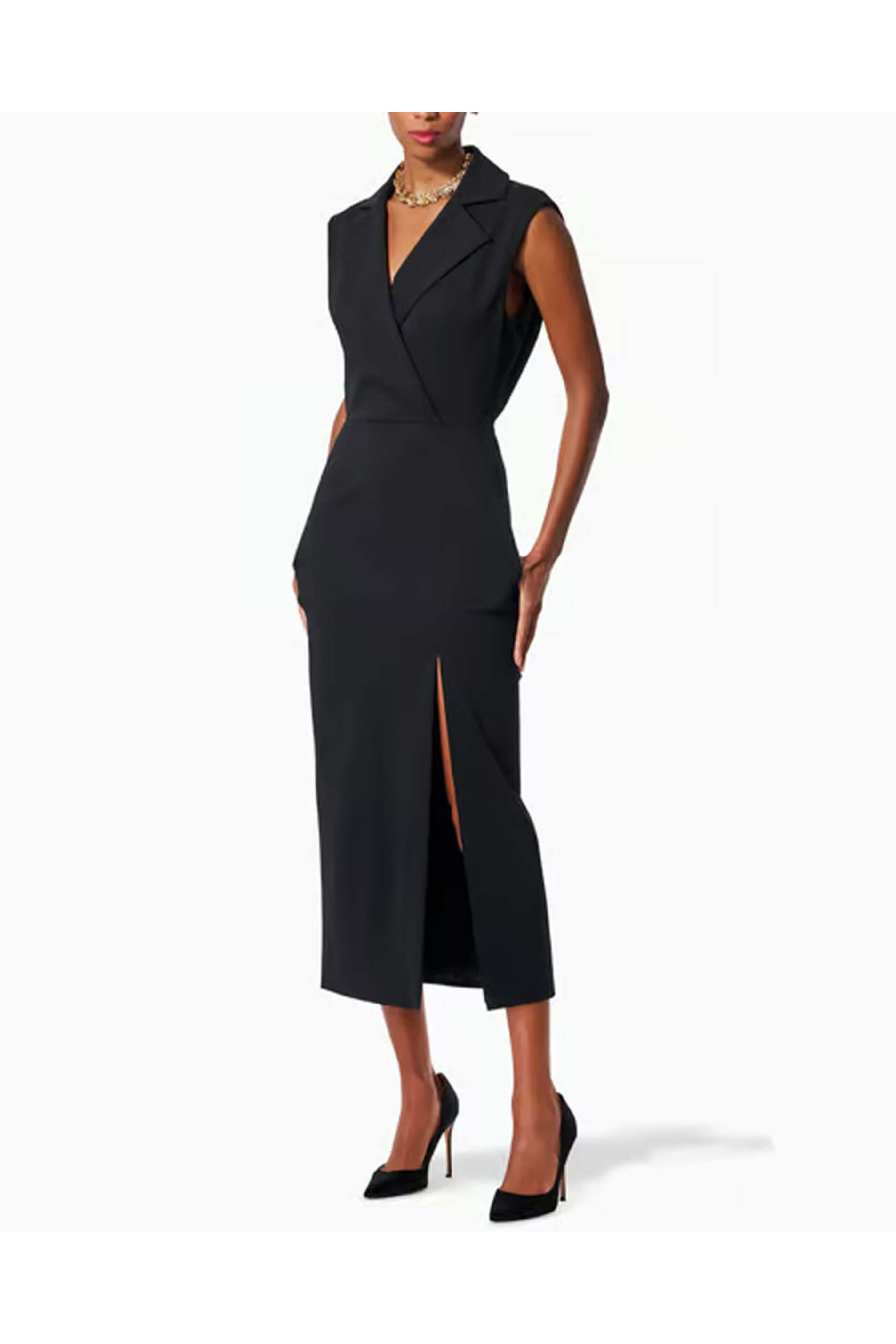 Carolina Herrera - Black Sleeveless Trench Dress