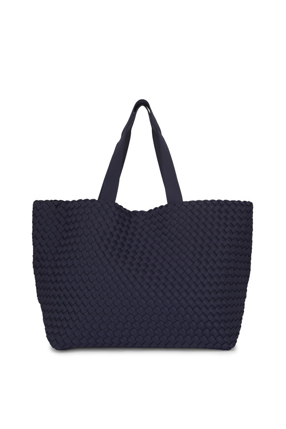 Anya Hindmarch - Ebury Featherweight Navy Blue Leather Large Tote