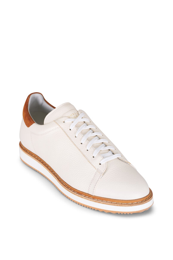 Brunello Cucinelli Panama Off White & Tan Sneaker