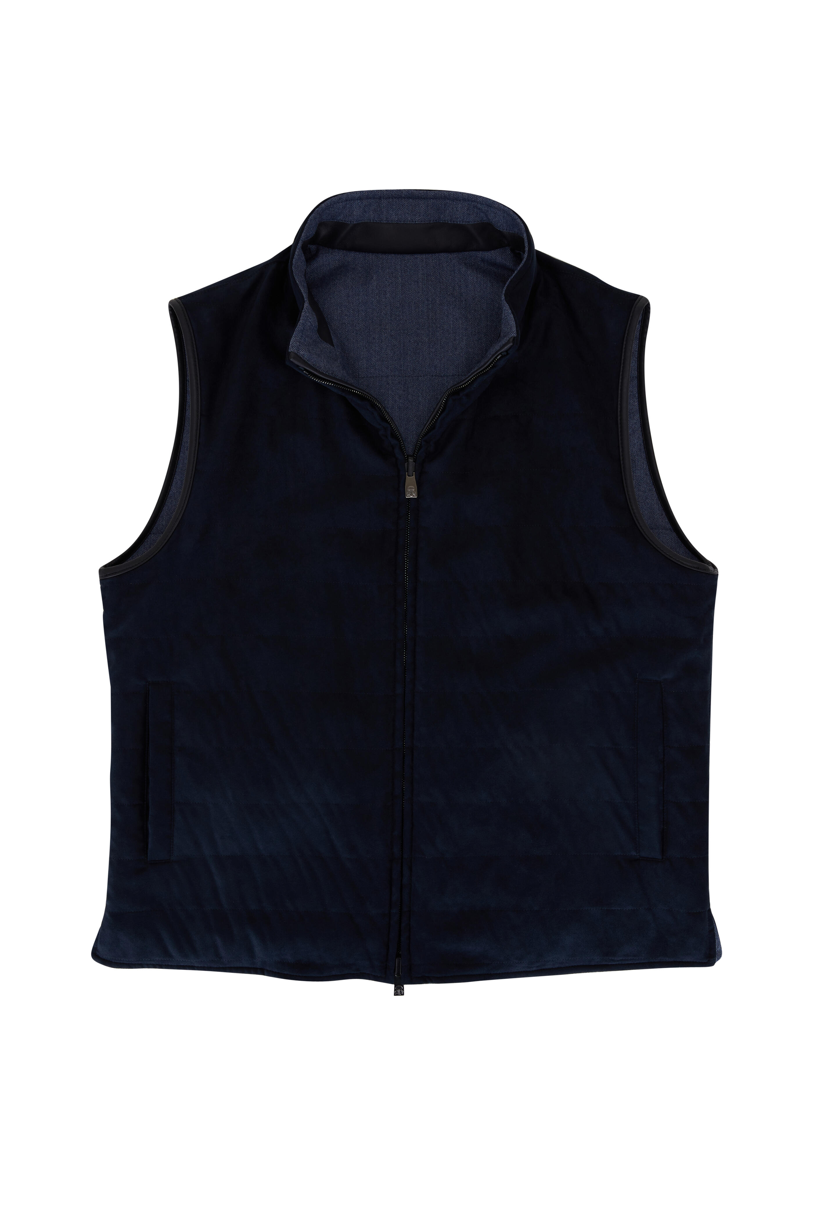 Corneliani - Slate Blue Reversible Vest