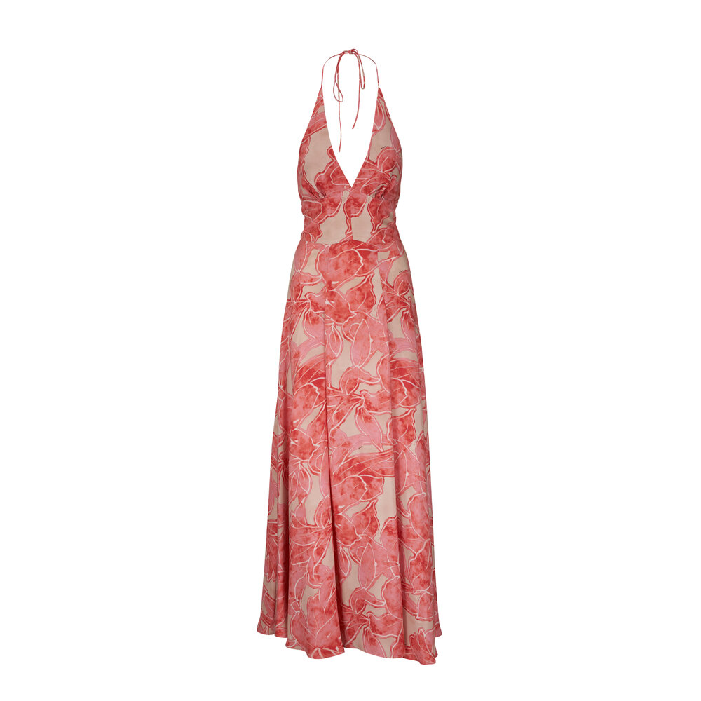 【新品・未開封】Kite ribbon set dress Layla Red Ribbon Print Maxi Skirt | KITRI Studio