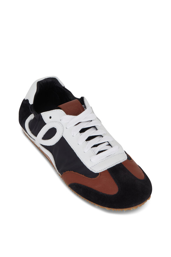 Loewe - Ballet Black, White & Brown Nylon Runner