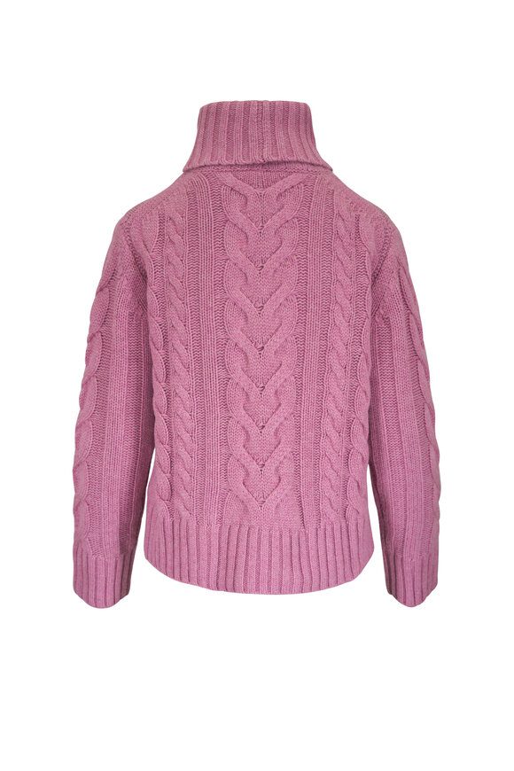TWP Traveling Plum Cashmere Turtleneck Sweater - view 2