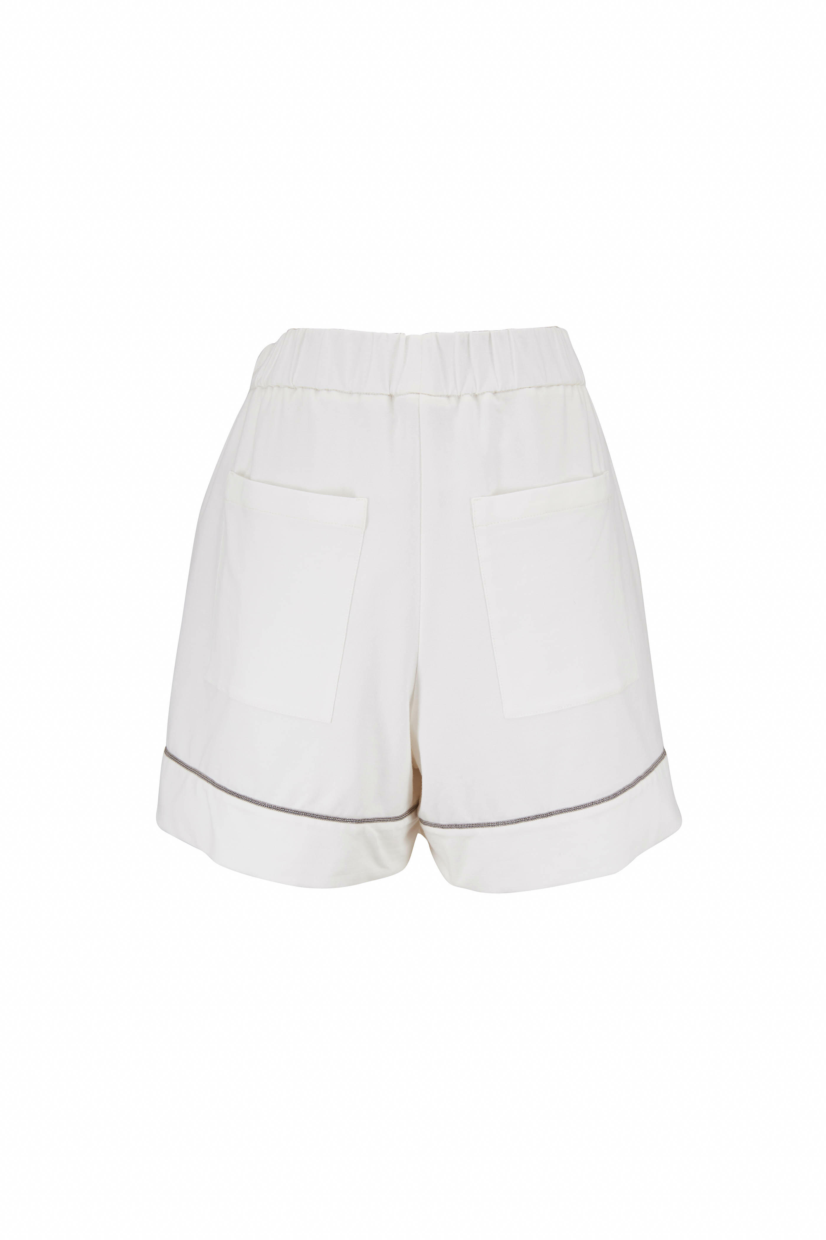 Brunello Cucinelli - Natural Stretch Cotton Felpa Short