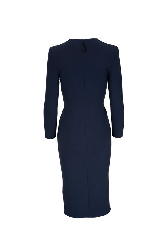 Giorgio Armani - Milano Navy Blue Jersey Midi Dress 