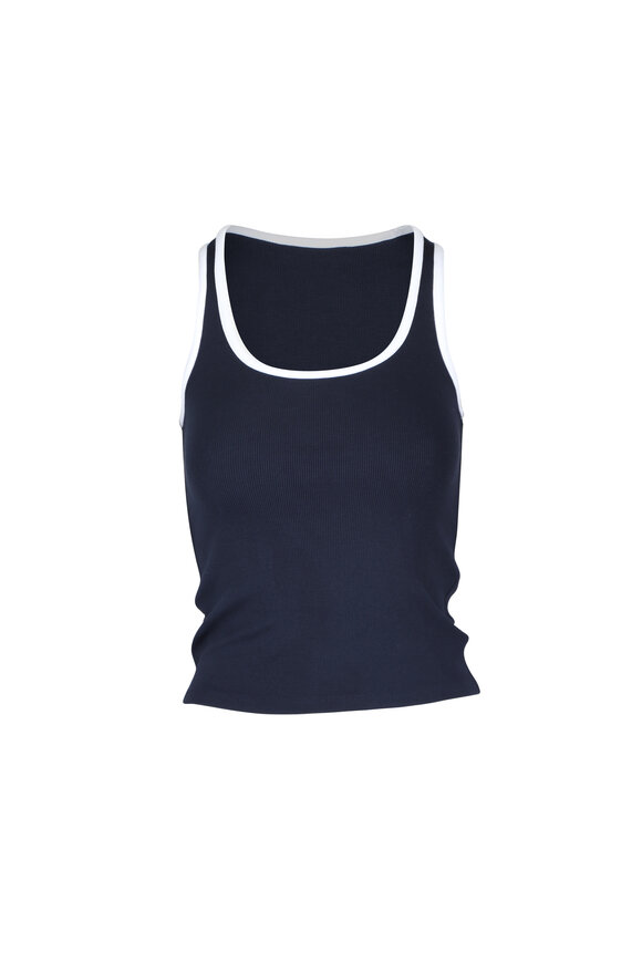 Frame The Sporty Navy Blue Tank