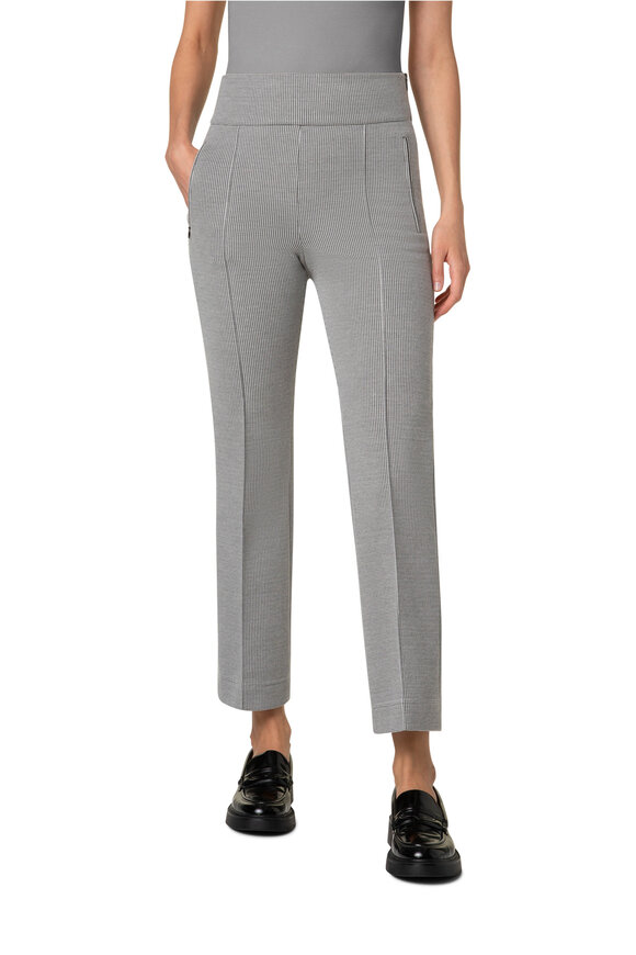 Akris Punto - Maxine Black & Cream Houndstooth Pant