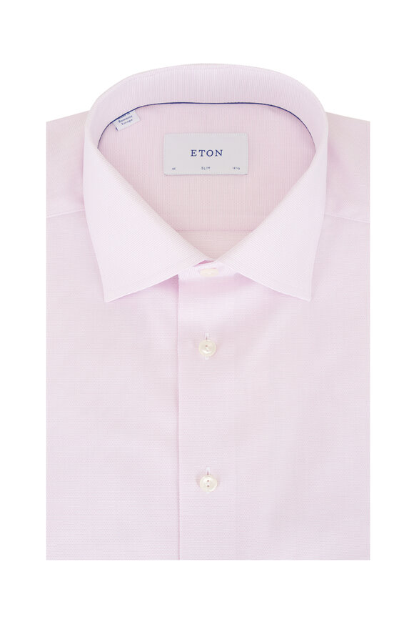 Eton Light Pink Cotton Dress Shirt