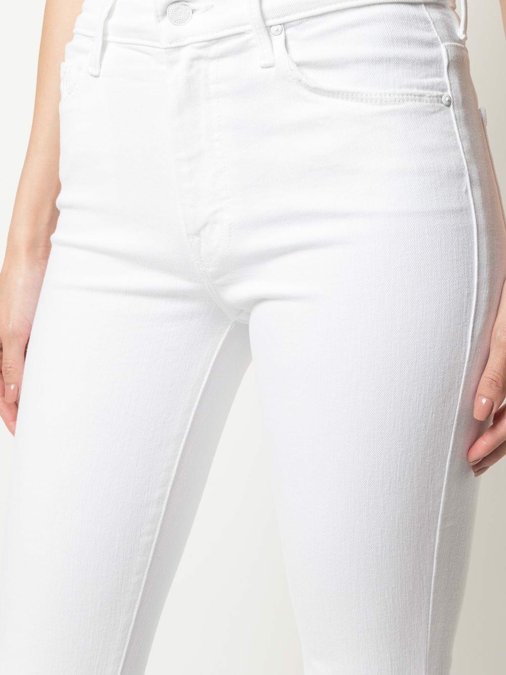 Mother - The Weekender White Fray Jean | Mitchell Stores