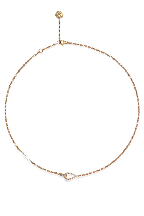 Chantecler Rose Gold Diamond Chain Necklace