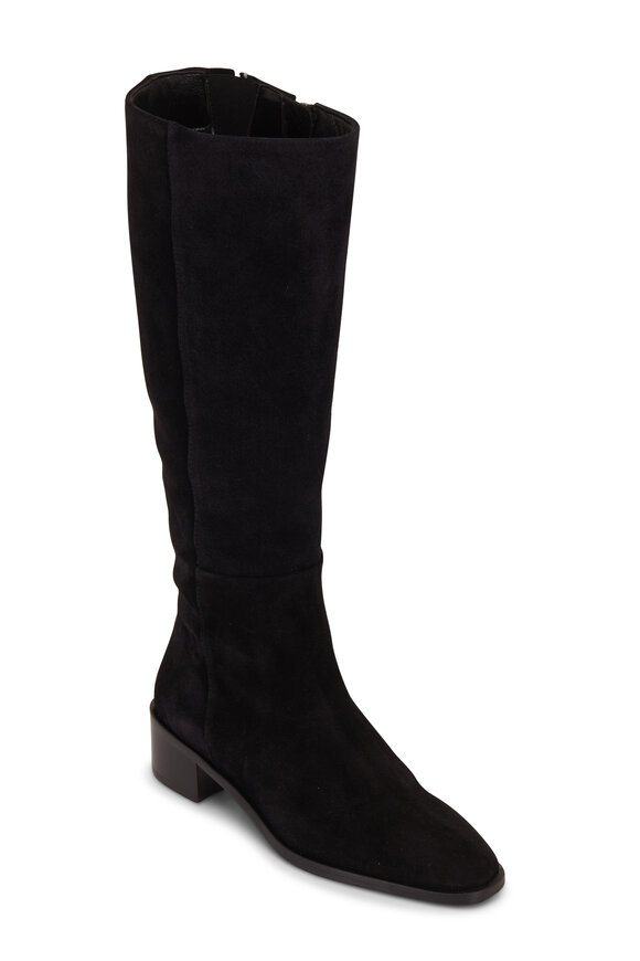 Aquatalia - Remo Black Suede Tall Boot