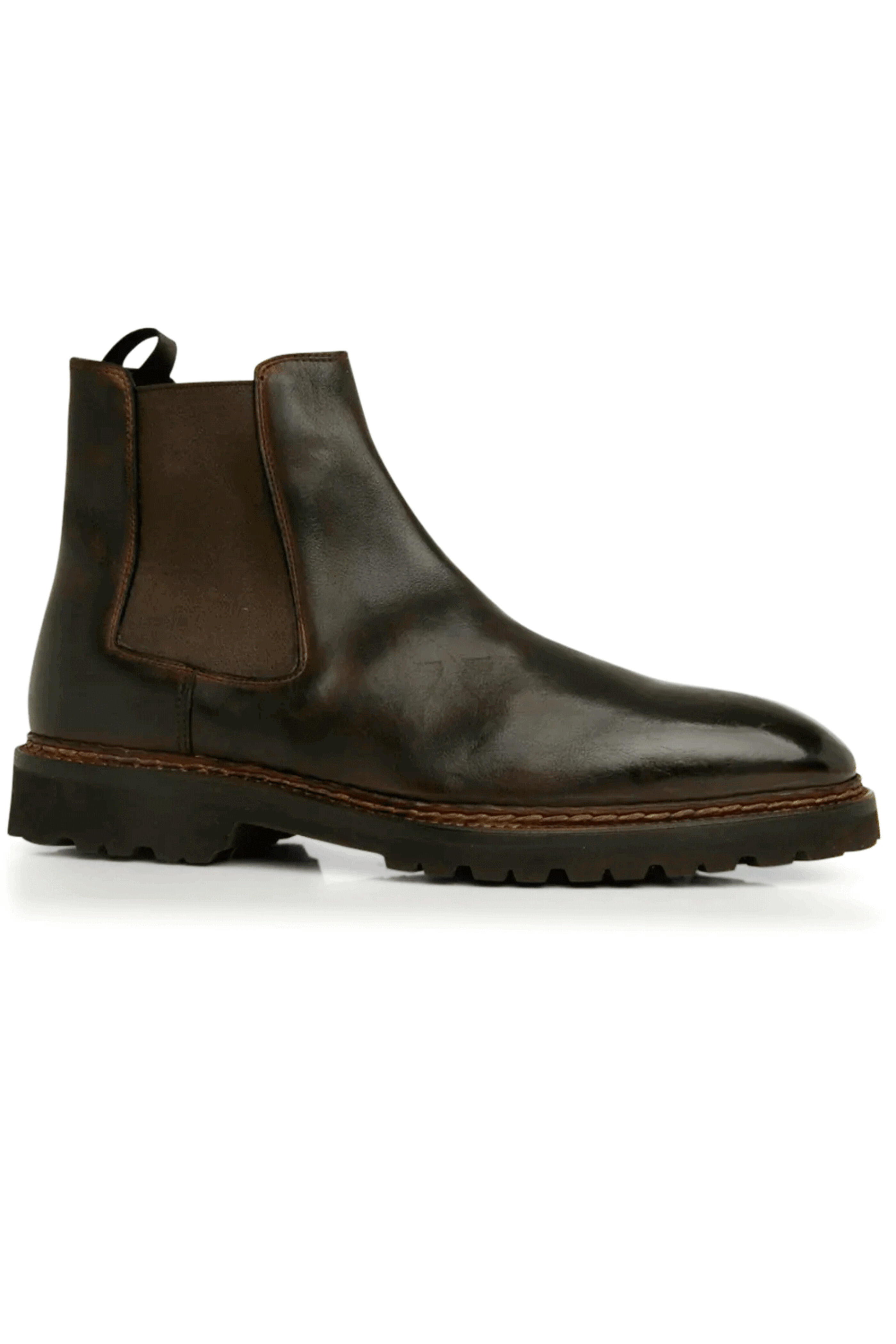 Bontoni - Cavaliere Welt Chelsea Boot in Dark Chocolate
