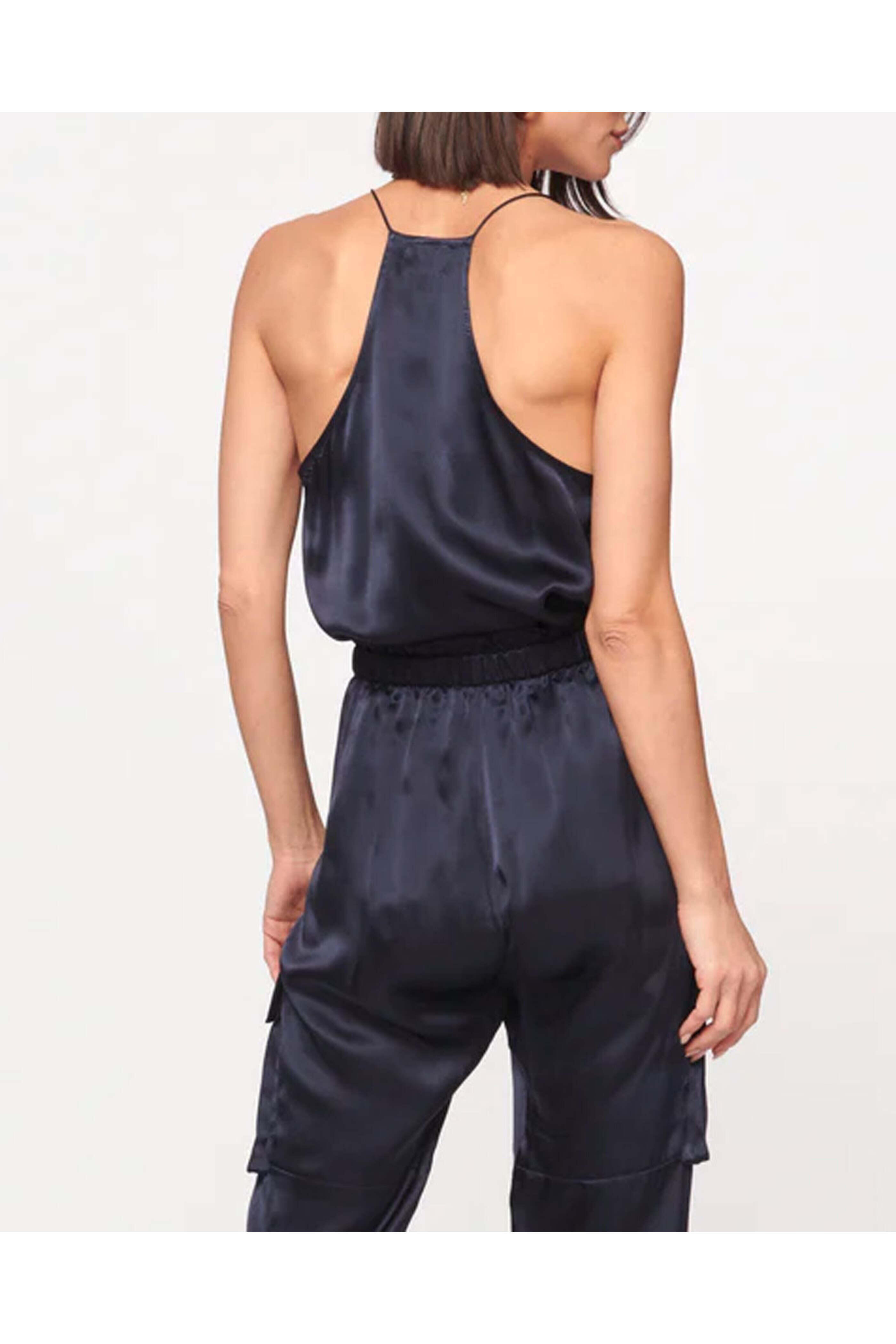 Cami NYC - Navy Racer Charmeuse Cami