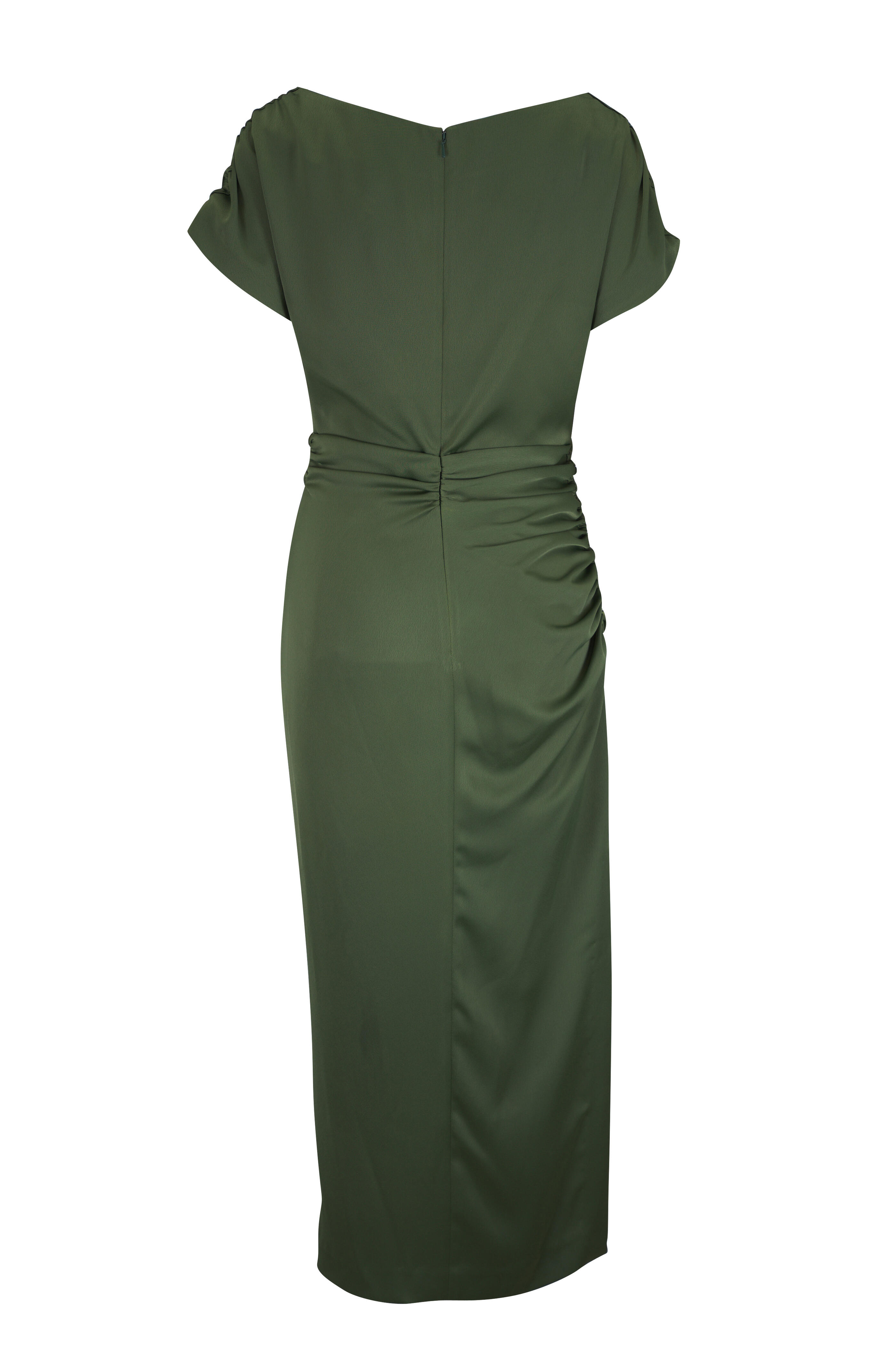 Lela Rose - Heather Forest Satin Crepe Dress