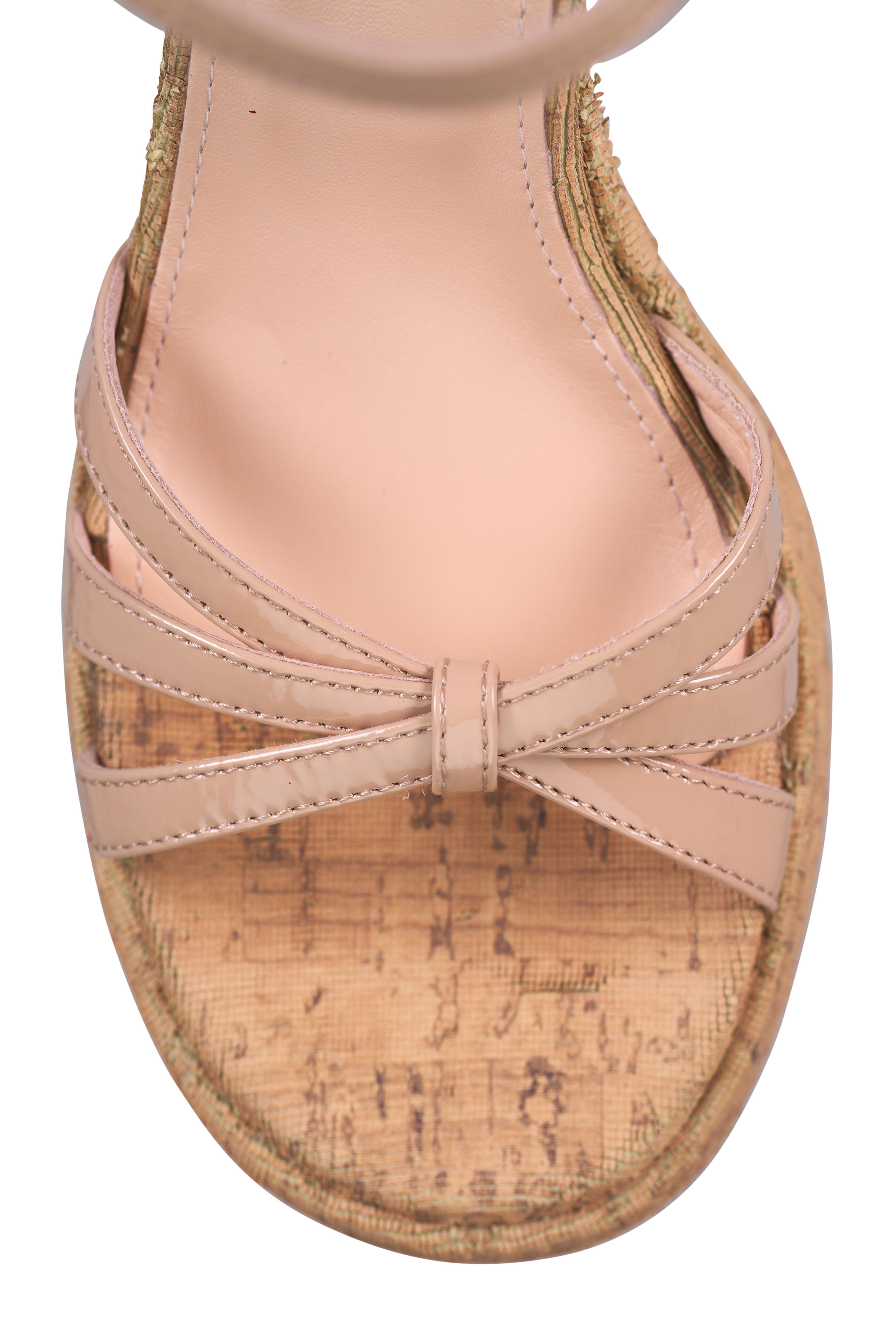 AGL - Clio Light Pink Cork Block Heel, 100 mm