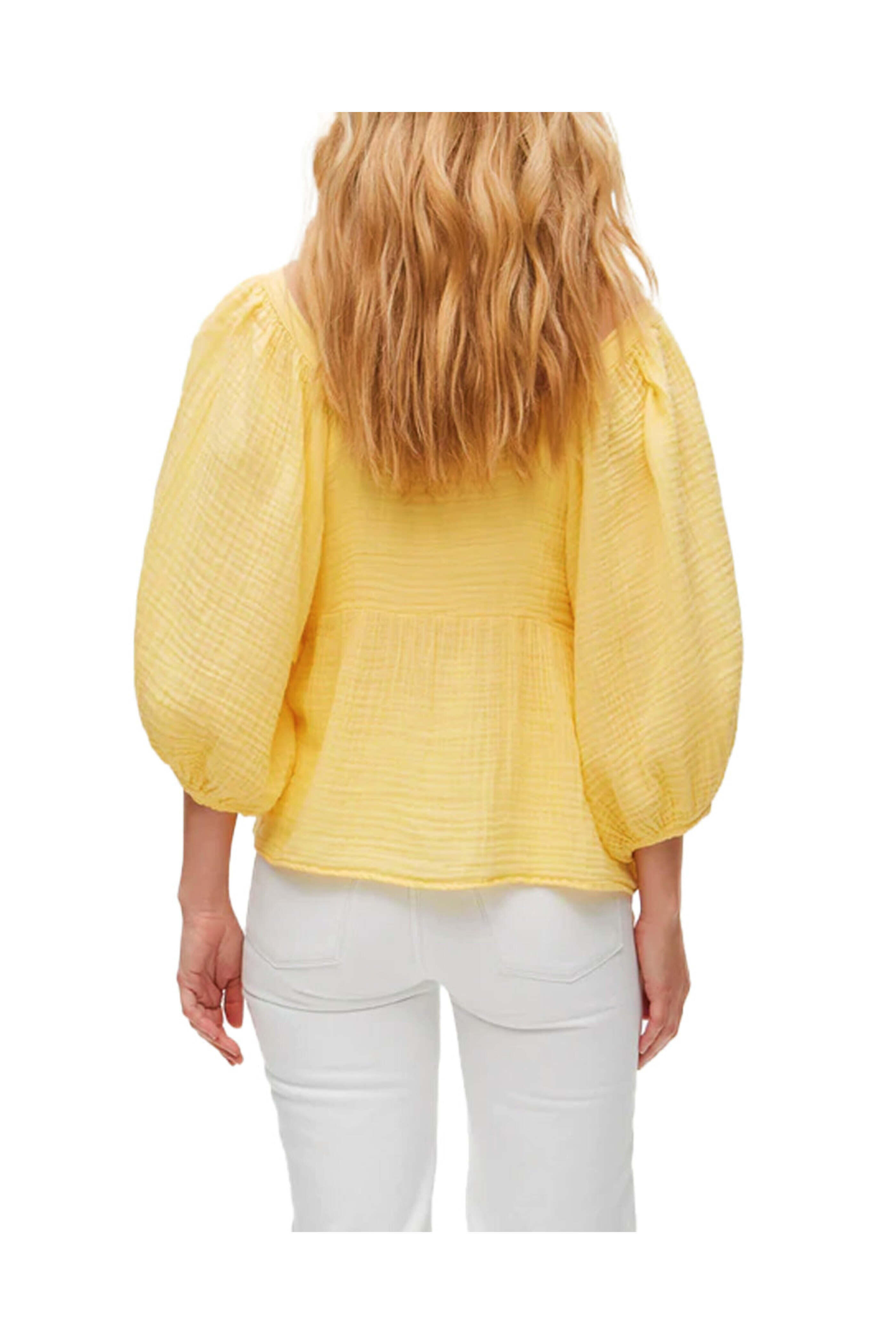 Michael Stars - Butter Patsy Square Neck Puff Sleeve Top