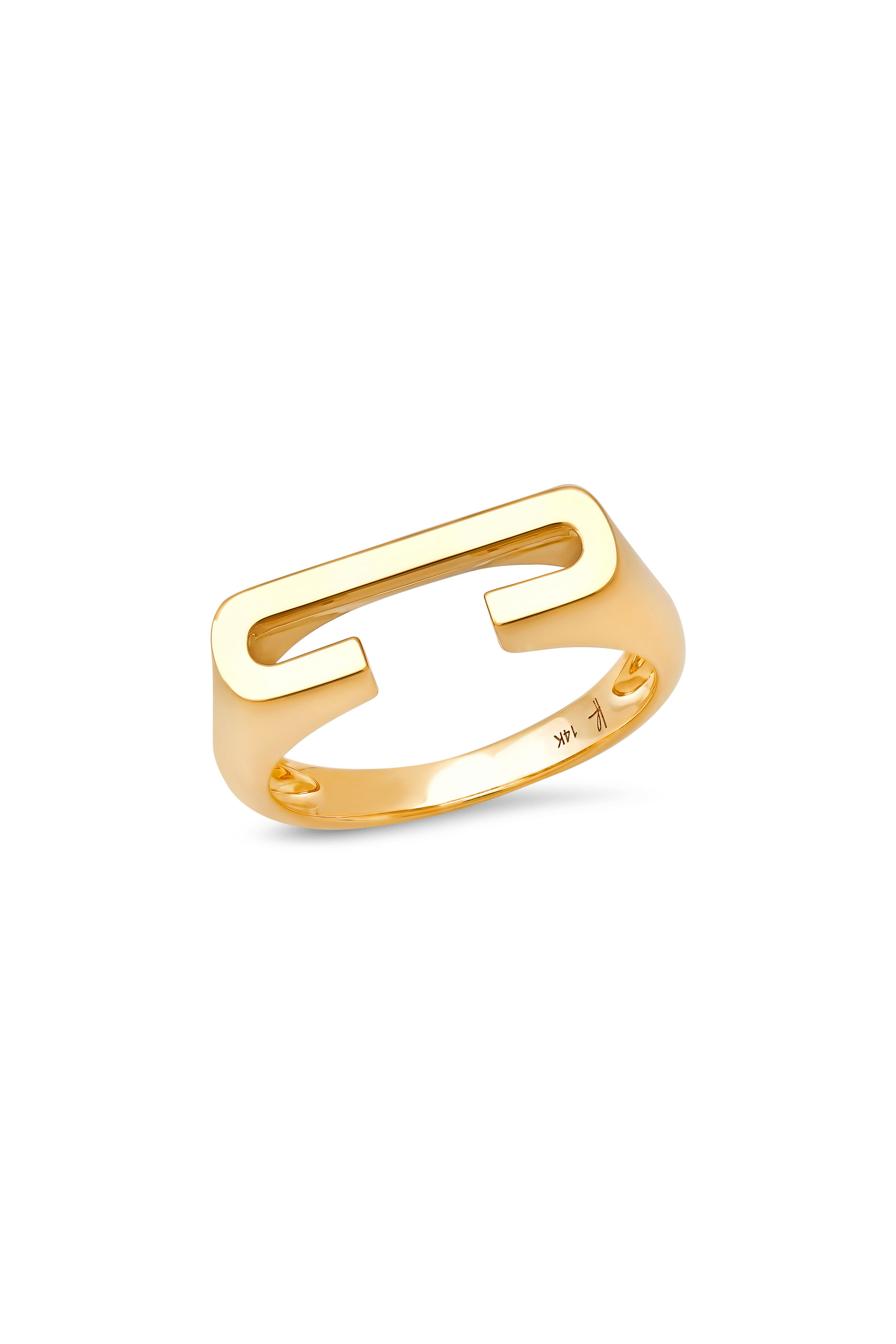 Helena Rose - 14k Yellow Gold Classic "C" Initial Ring