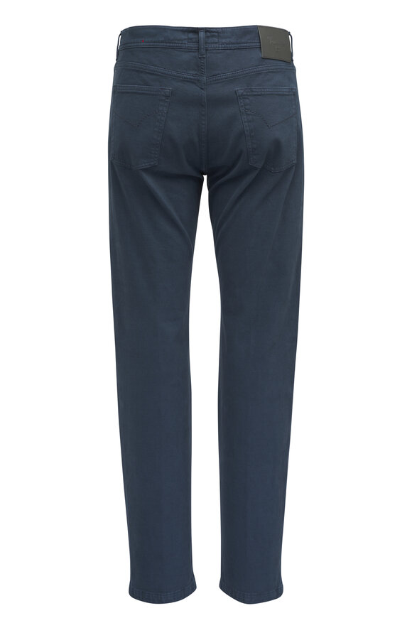 Marco Pescarolo - Navy Brush Twill Five Pocket Pant