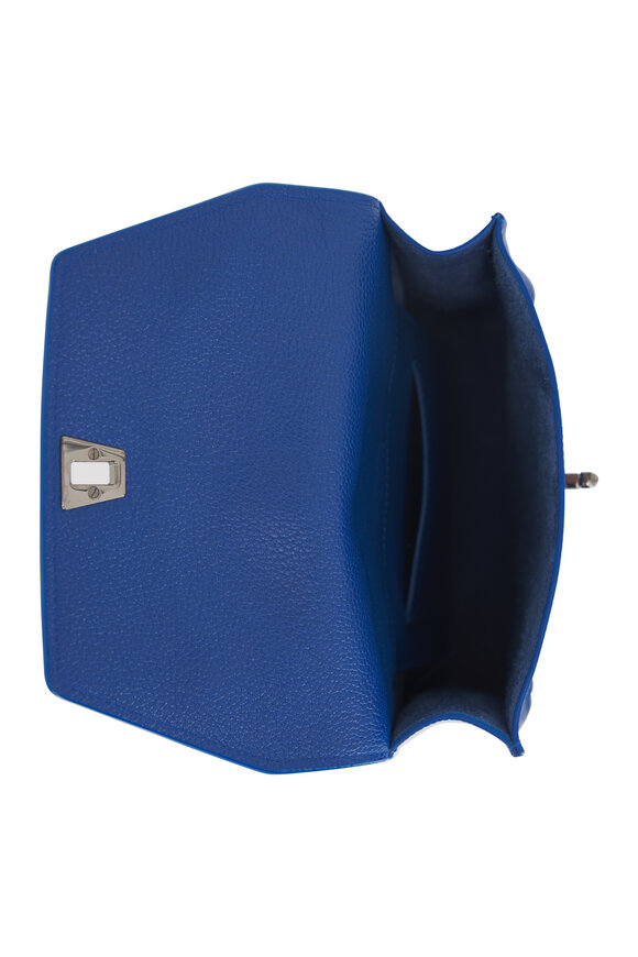 Akris - Anouk Royal Blue Leather Small Messenger Bag