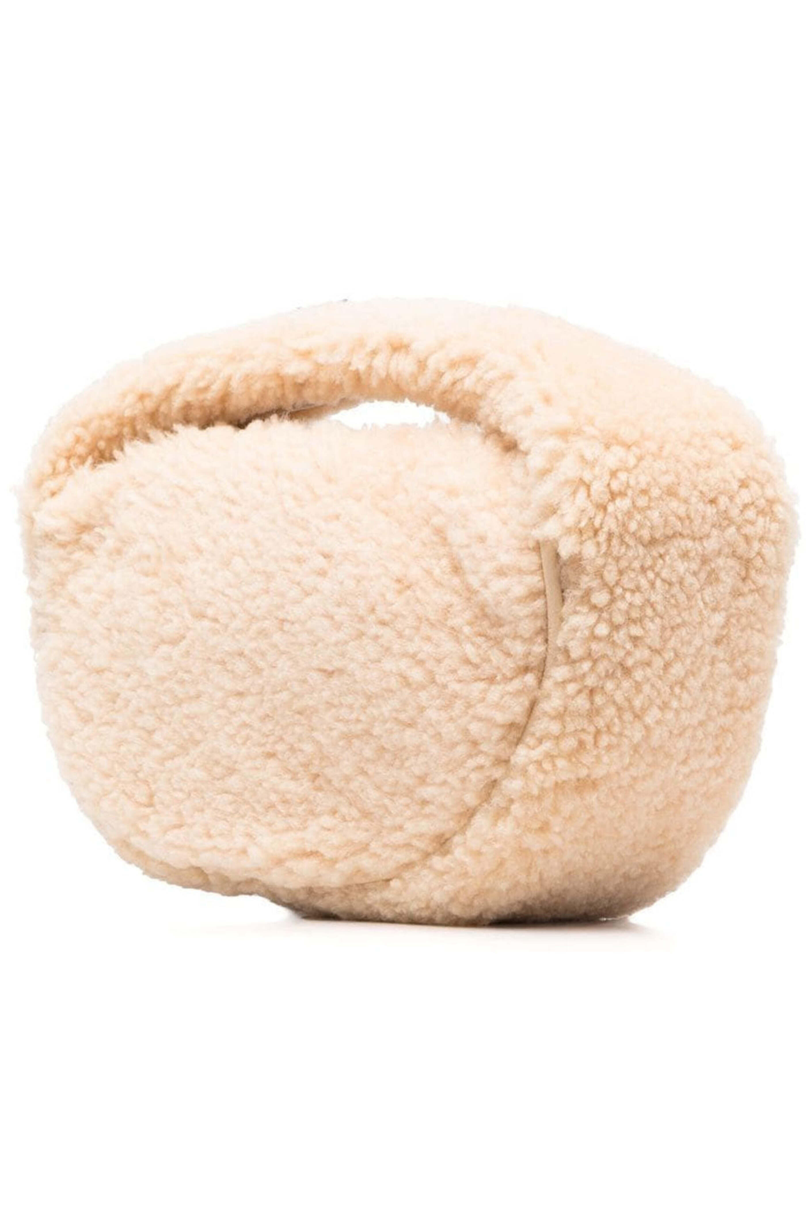 By Far - Baby Cush Shearling Bag in Sable