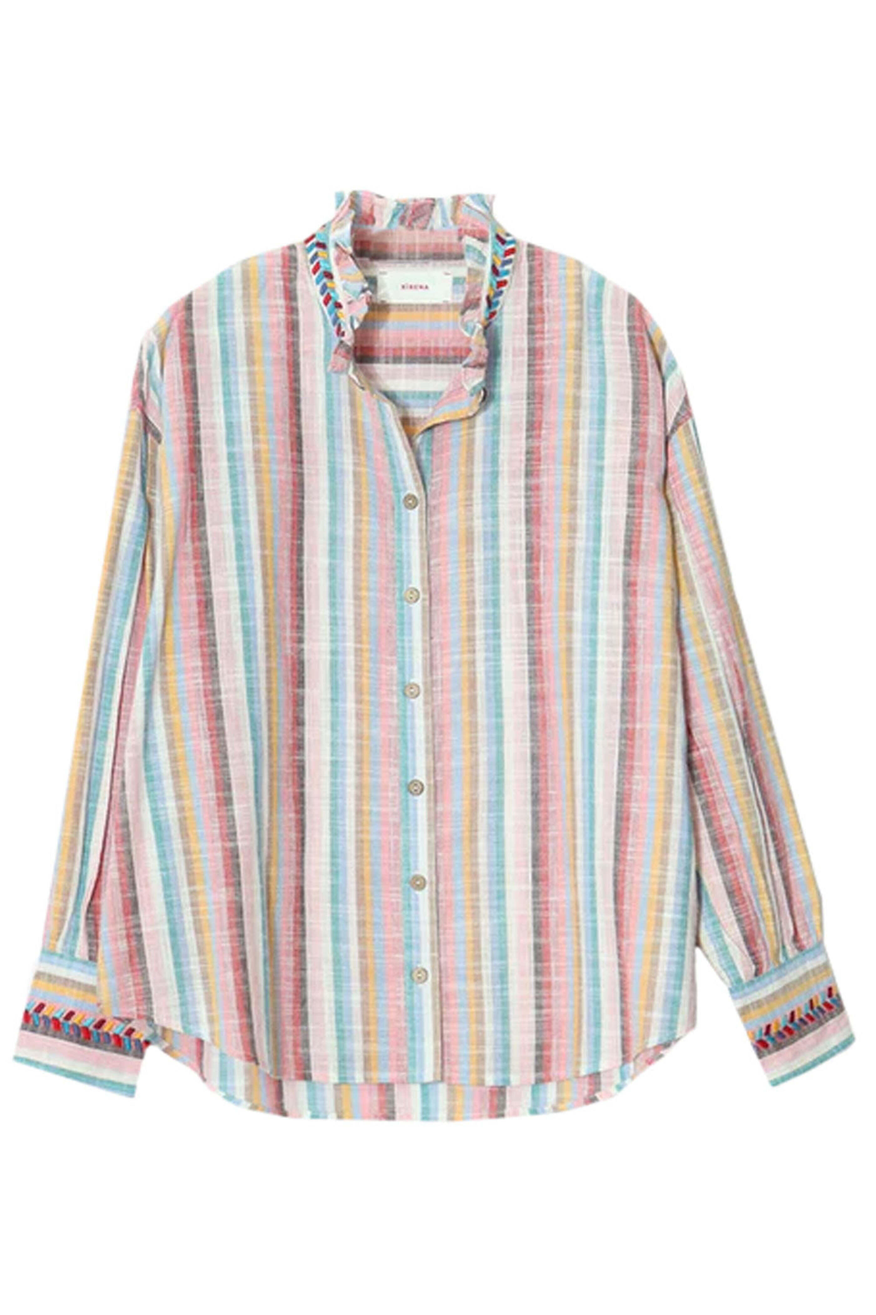 Xirena - Pink Sunrise Stripe Jensen Shirt