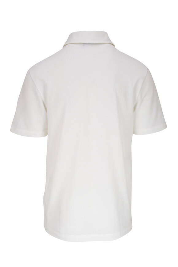 Brioni - White Cotton Piqué Polo 