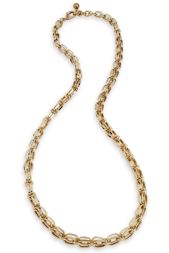 Lulu Frost Plaza Long Double Oval Chain Necklace