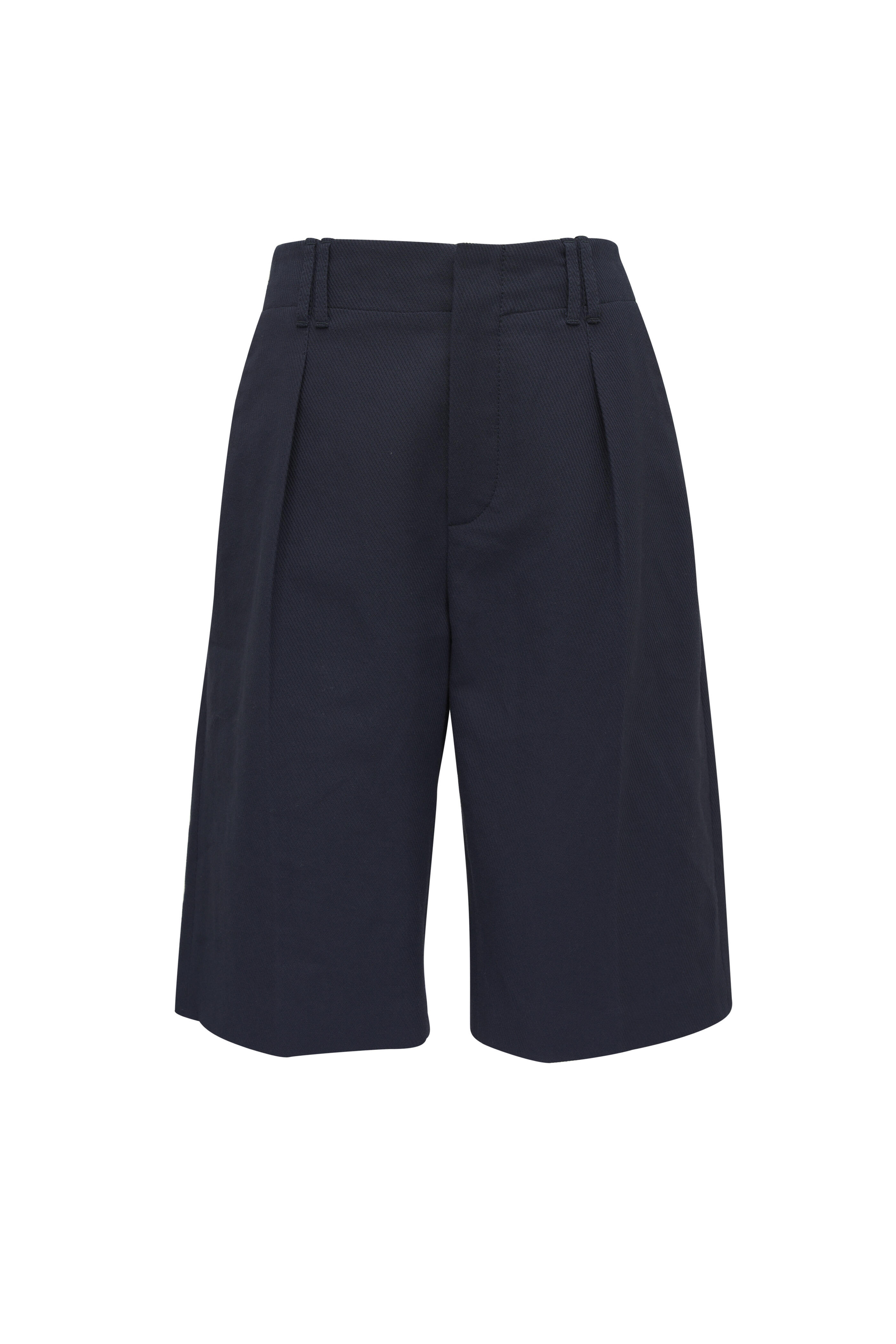 Brunello Cucinelli - Navy Cotton & Linen Bermuda Shorts