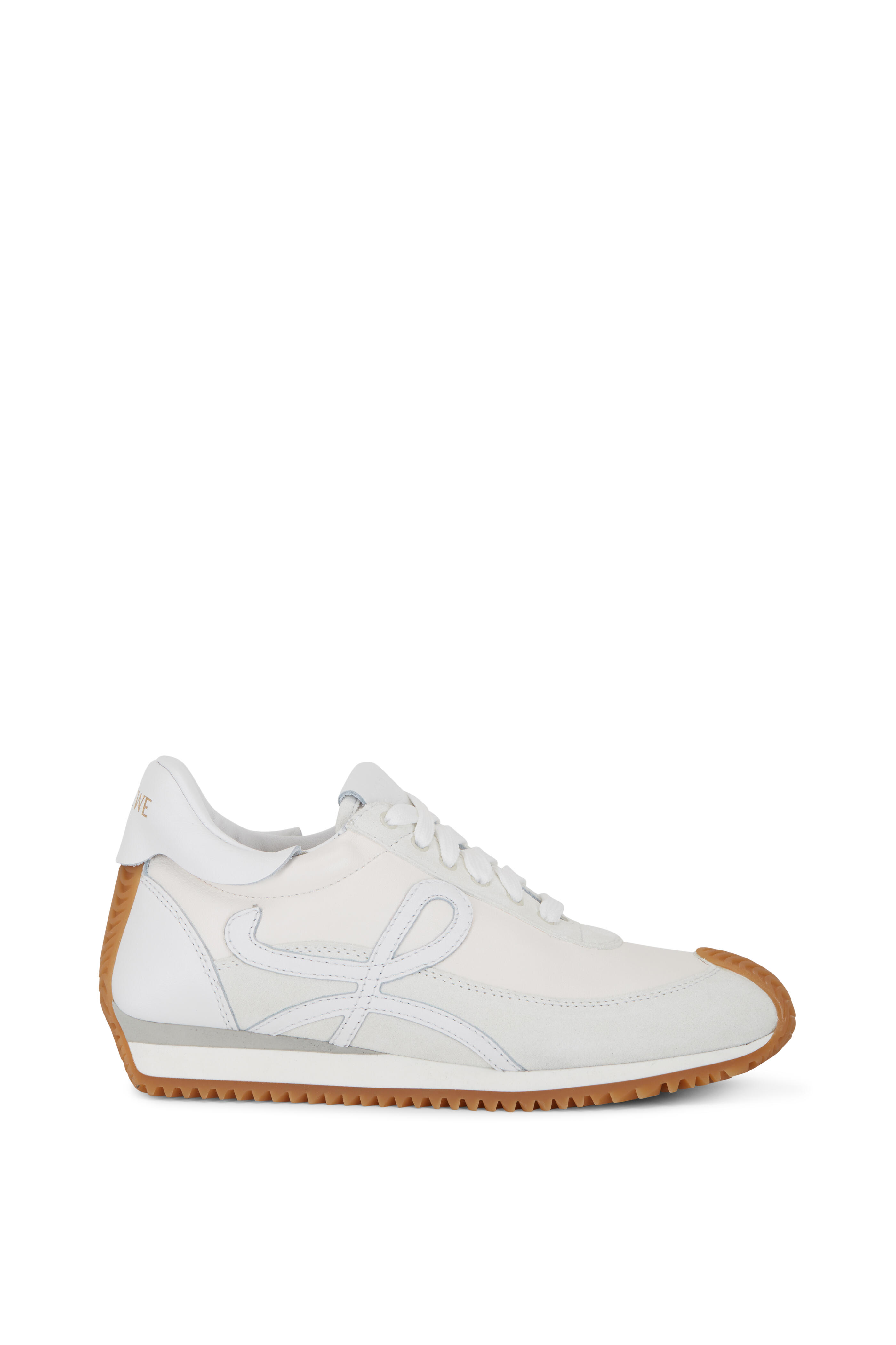 Loewe - Flow Runner Soft White Leather & Suede Runner