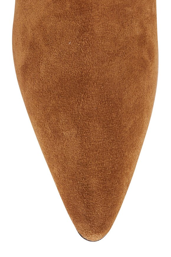 Le Monde Béryl Camille Taupe Suede Wedge Bootie, 40mm - view 4