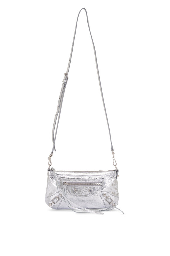 Balenciaga Le City Silver Pouch