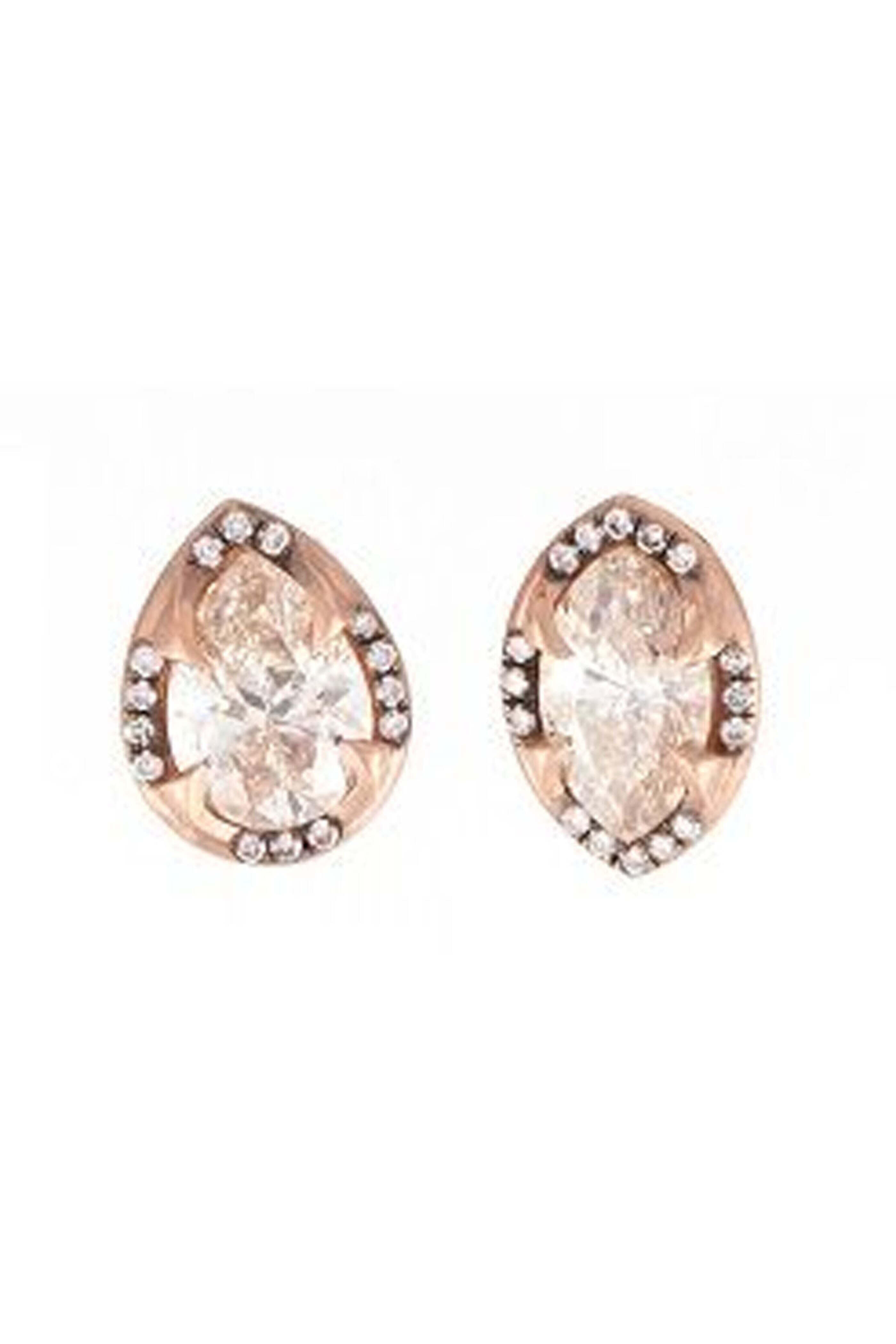 Sylva & Cie - Mismatch Diamond Studs - view 1