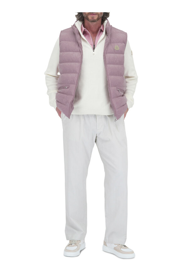 Moncler - Matte Pink Down Vest 