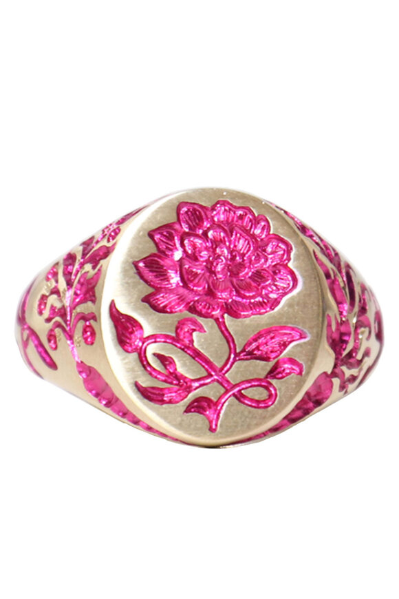Castro Smith Pink Peony Ring