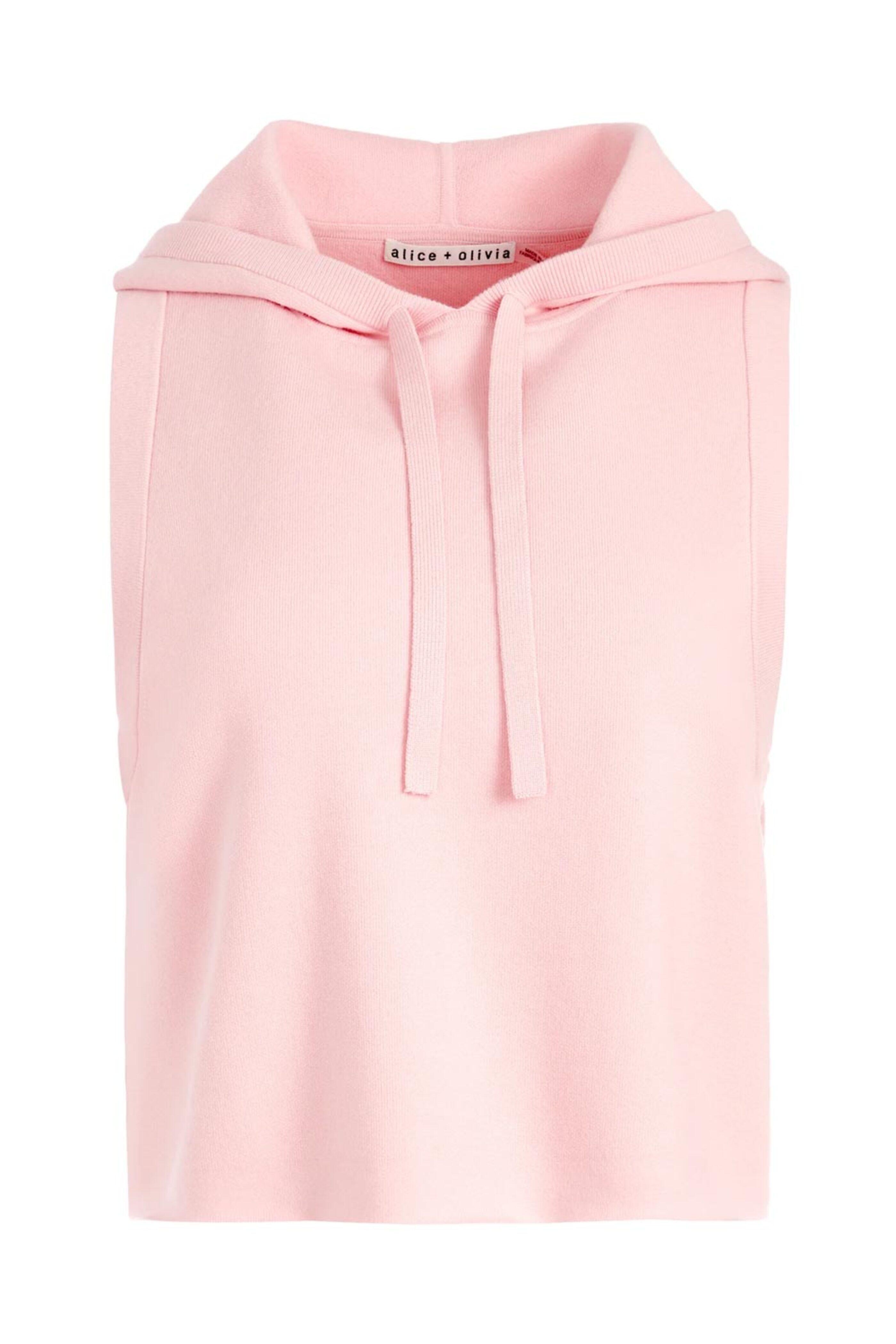Alice & Olivia - English Rose Boxy Crop Vena Hoodie