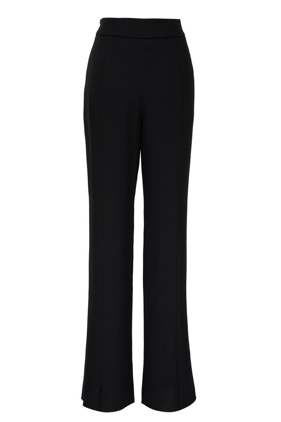 Giorgio Armani - Black Cady Side Zip Pant 