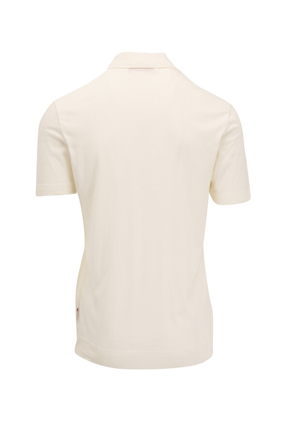 Orlebar Brown - Jarrett Knit White Sand Classic Fit Polo