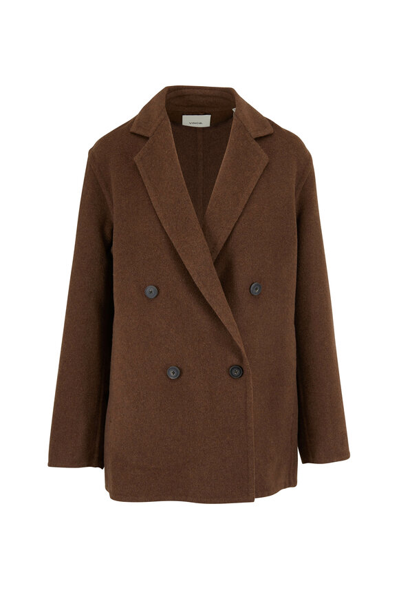 Vince - Woodbine Wool Double-Breasted Cardigan Coat