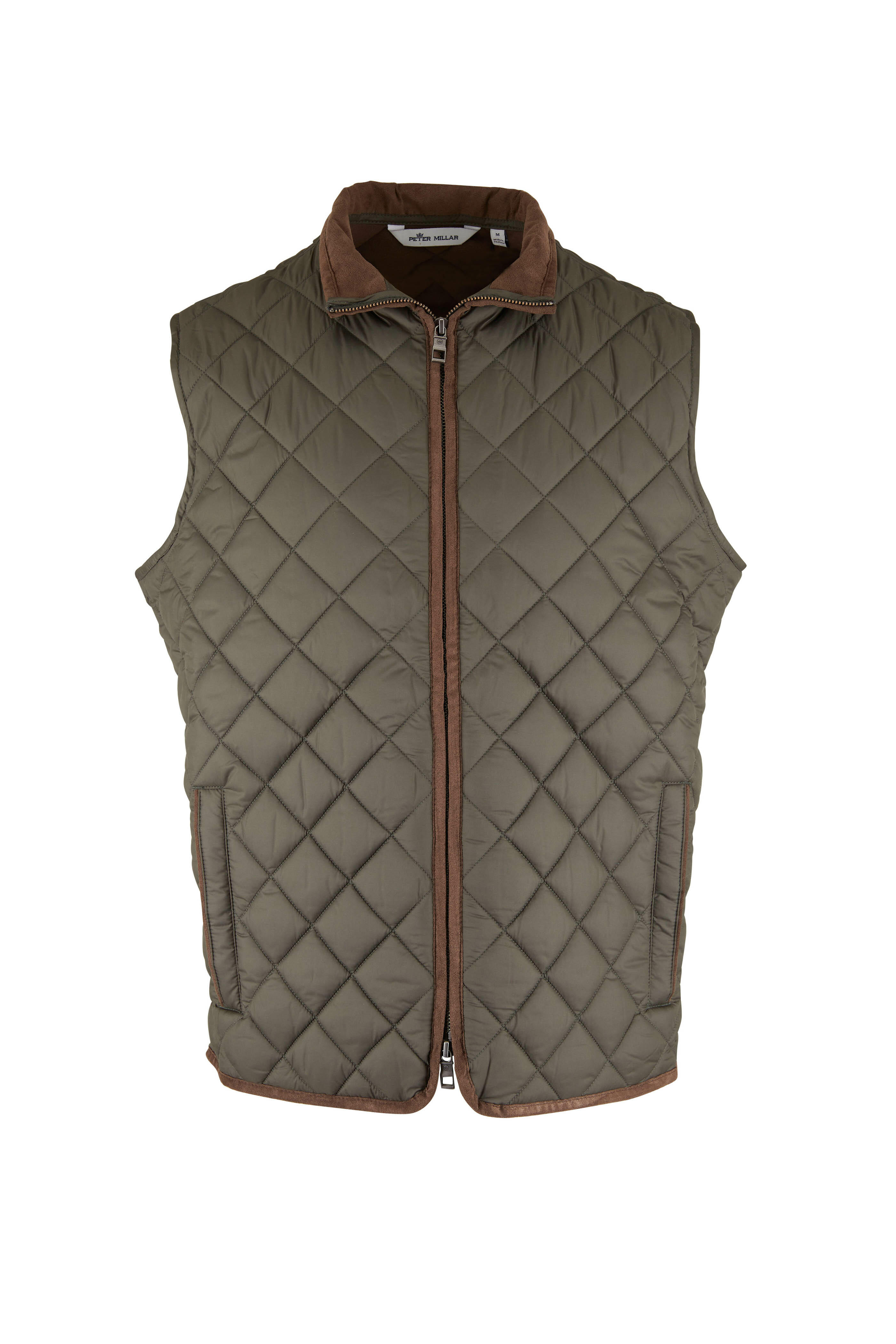 Peter Millar - Essex Olive Quilted Travel Vest
