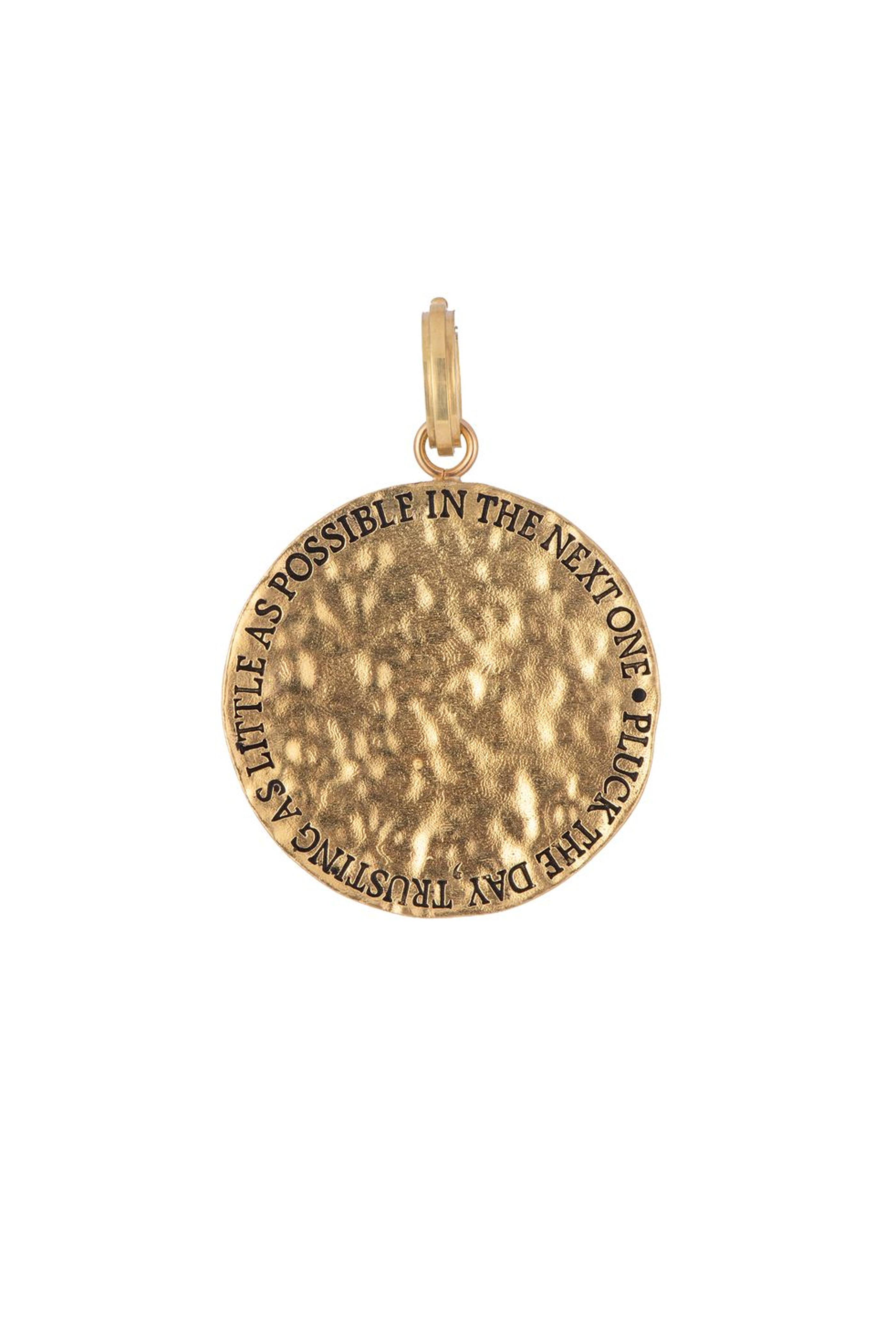 Sylva & Cie - Gold Carpe Diem Pendant