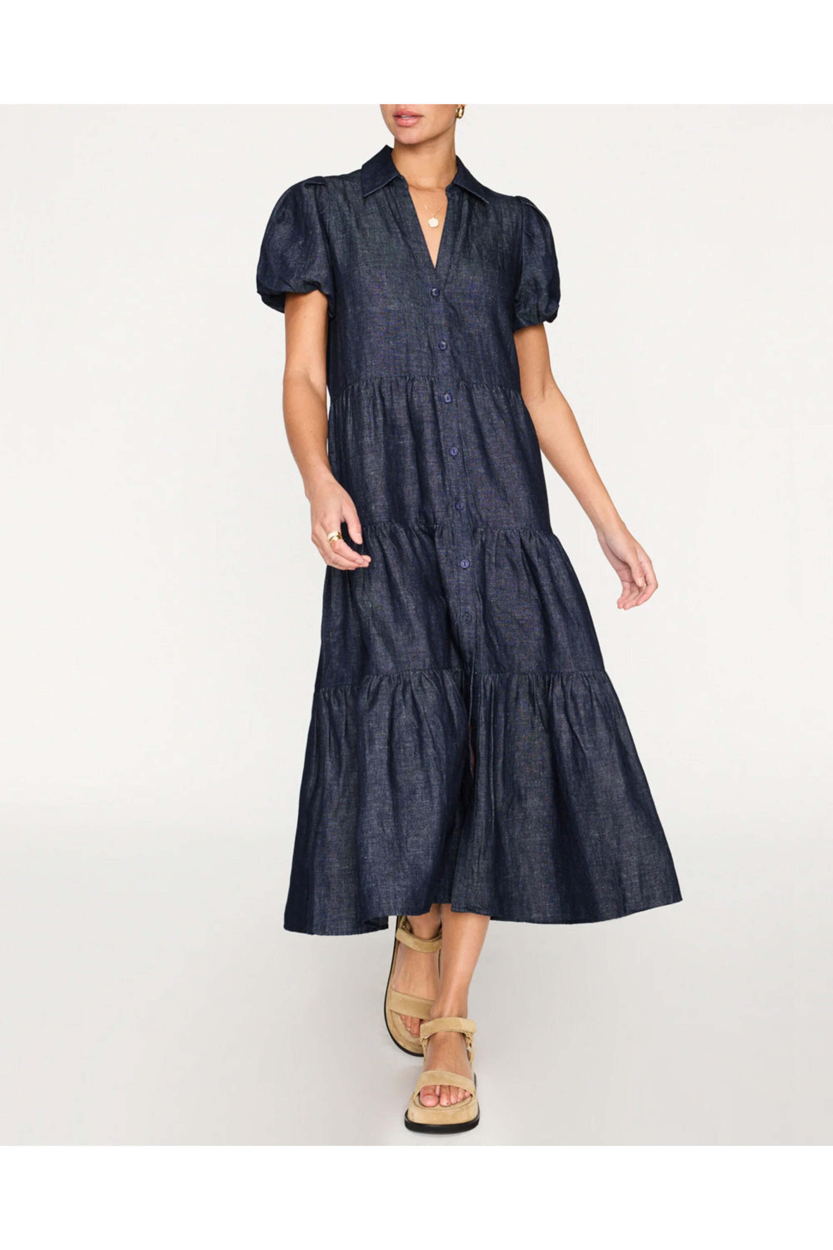 brochu walker denim dress Women's Havana Indigo Dress in Indigo | Brochu Walker XS